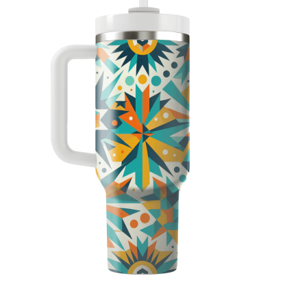 Geometric Starburst  Insulated Tumblers