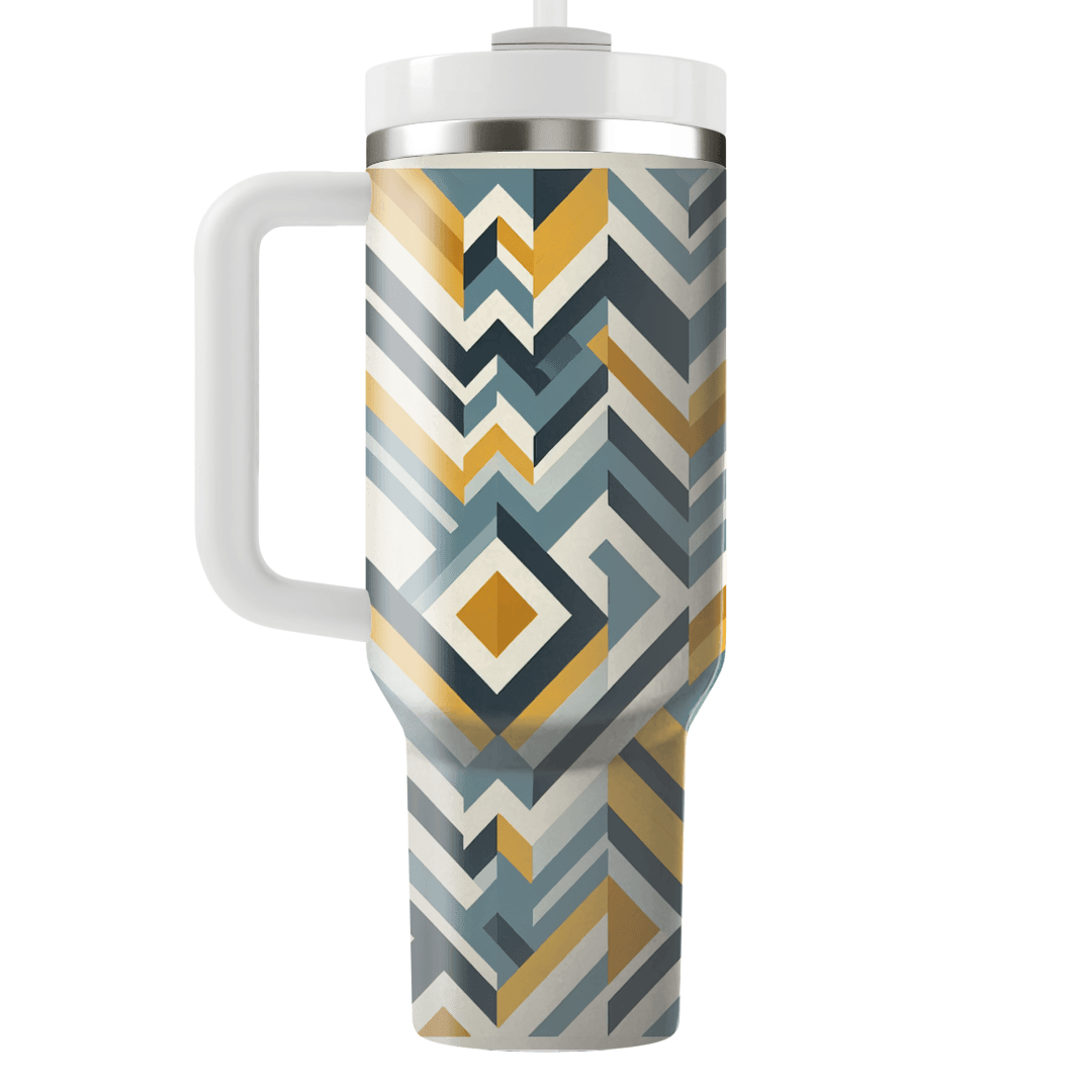 Modern Chevron Mosaic Custom Tumblers
