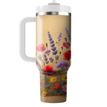 Mediterranean Wildflower  Tumbler Cups