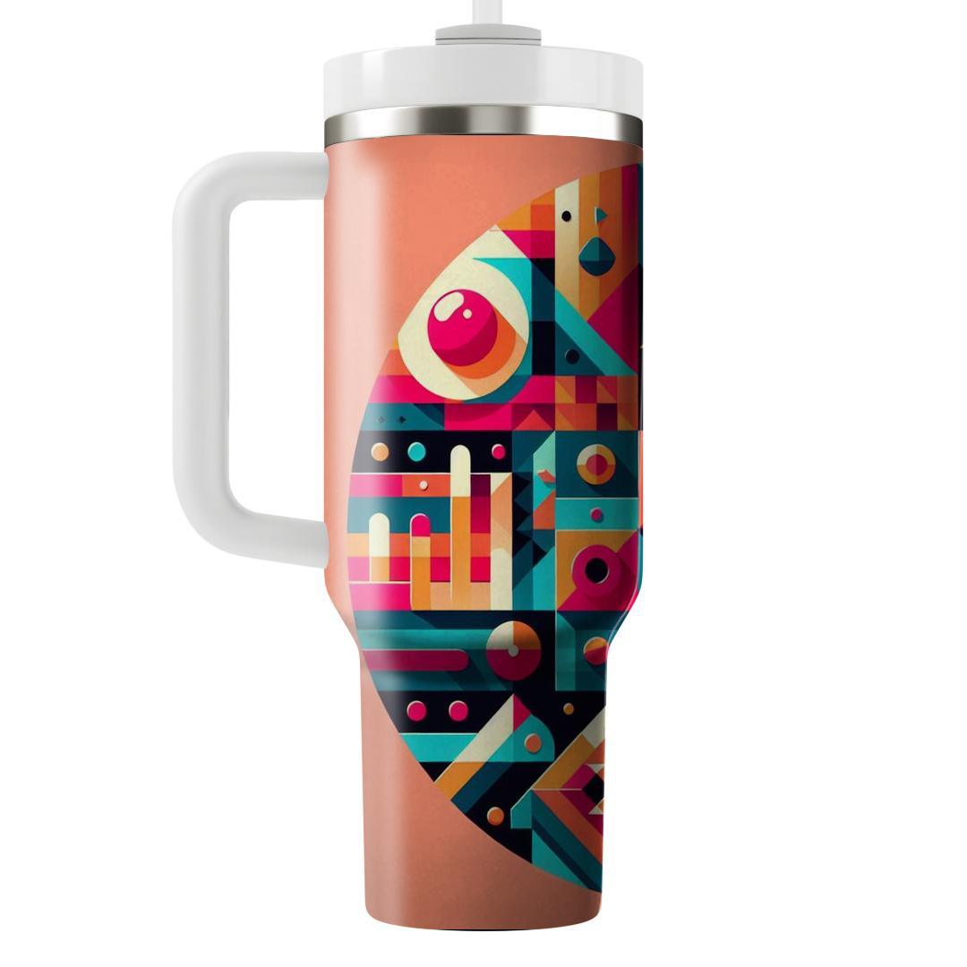 Retro Abstract Art  Travel Tumblers