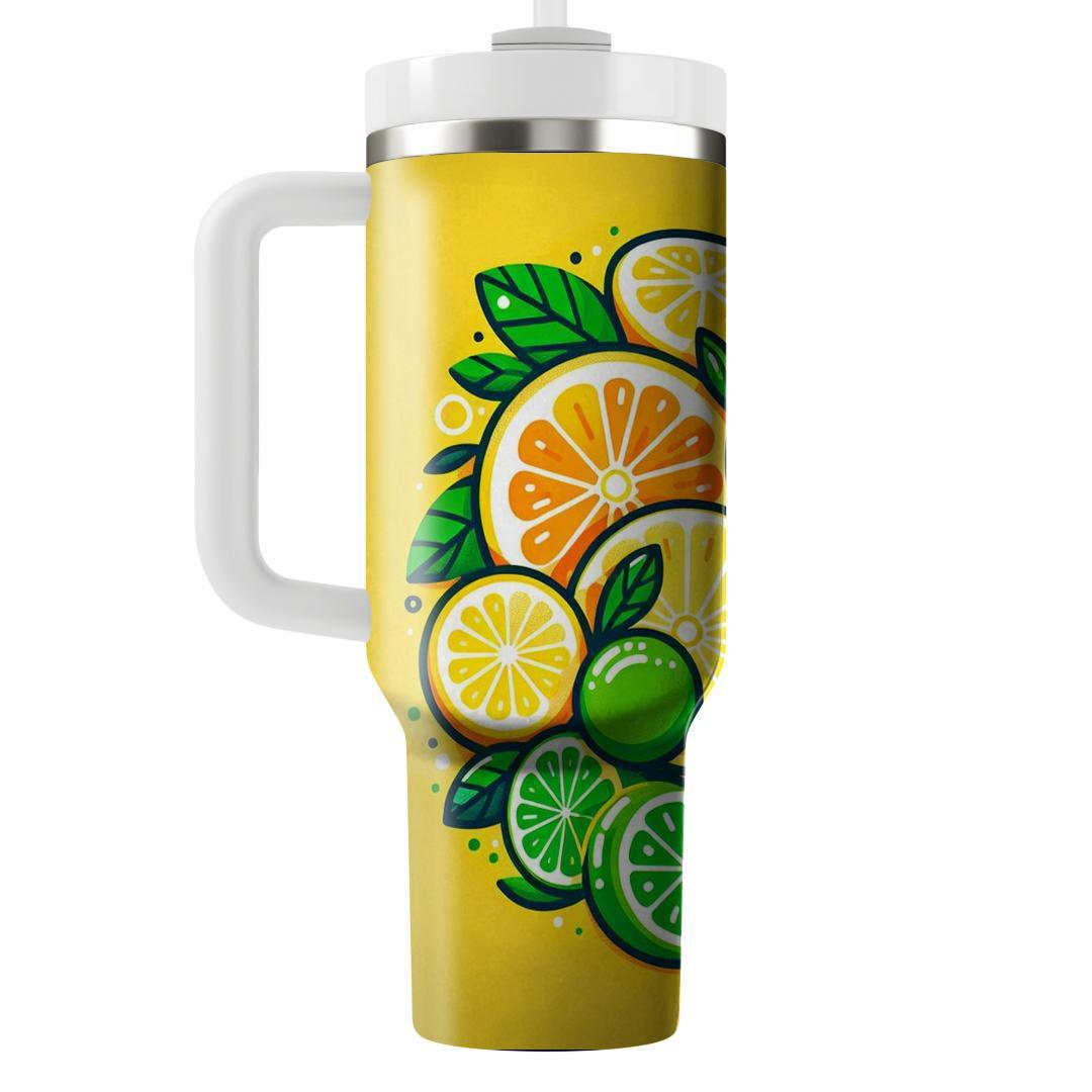 Sunshine Citrus Burst  Travel Tumblers