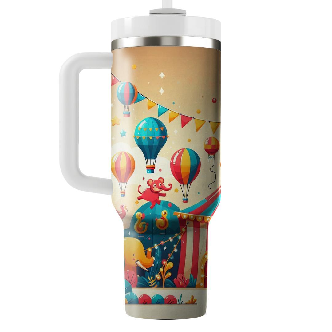 Cheerful Circus  Travel Tumblers