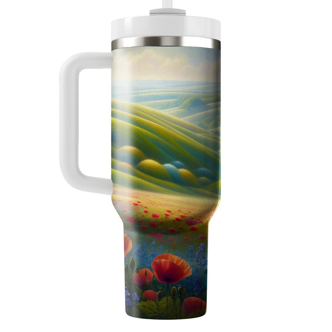 Spring Blooming Hills  Custom Tumblers