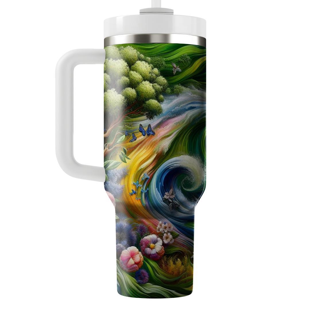 Spirit Of Renewal - Earth Day Celebration  Tumblers With Lids