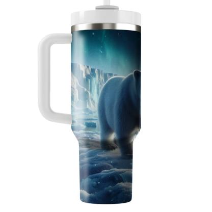 Frosty Polar Bear Haven  Tumblers With Lids