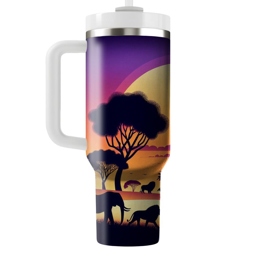 Sunset Safari  Unique Tumblers