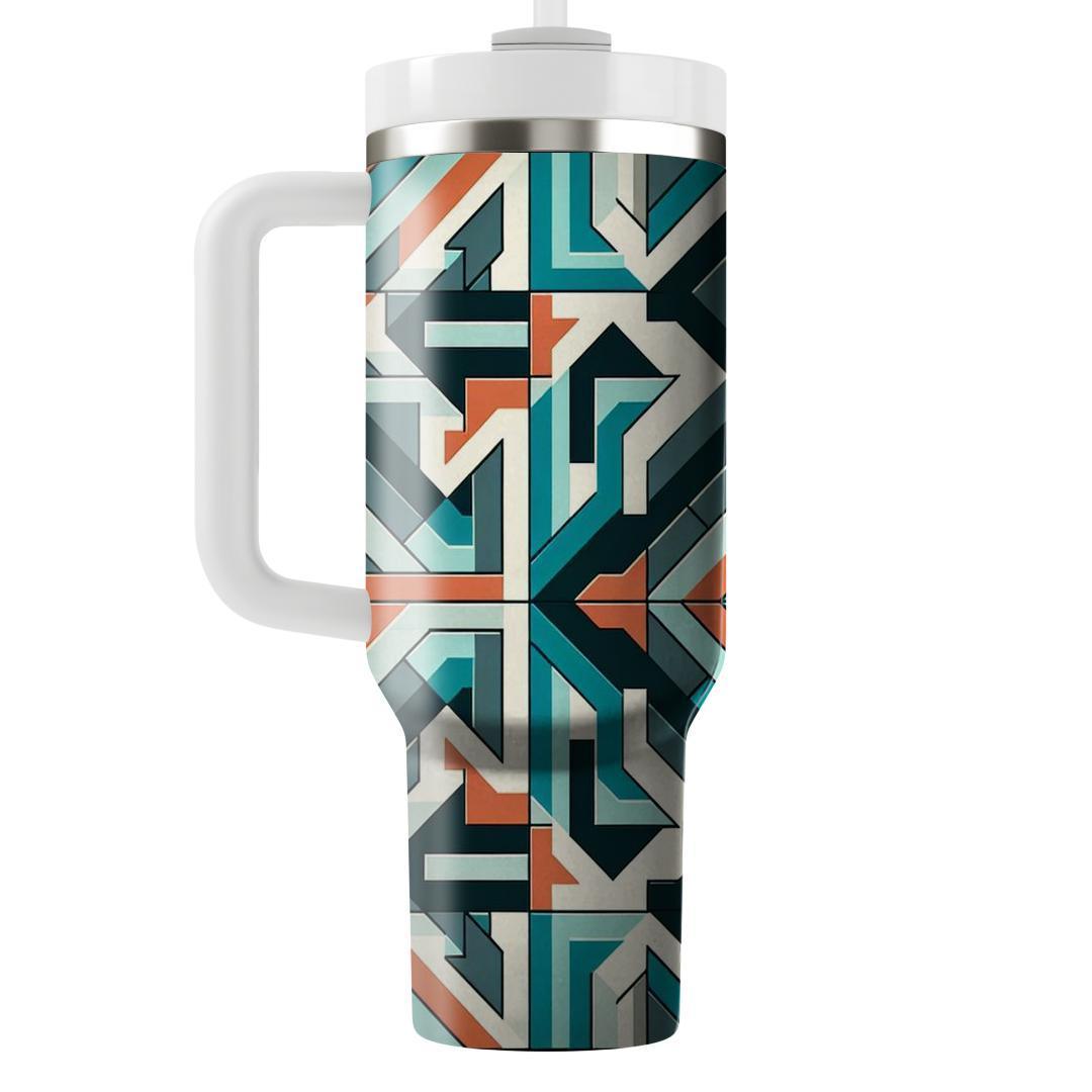 Tessellated Square Mosaic  Tumblers For Gifts
