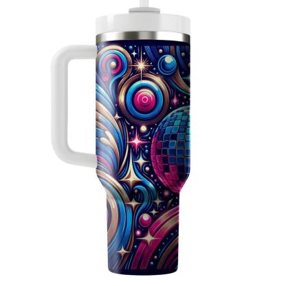 Cosmic Disco Delight  Travel Tumblers