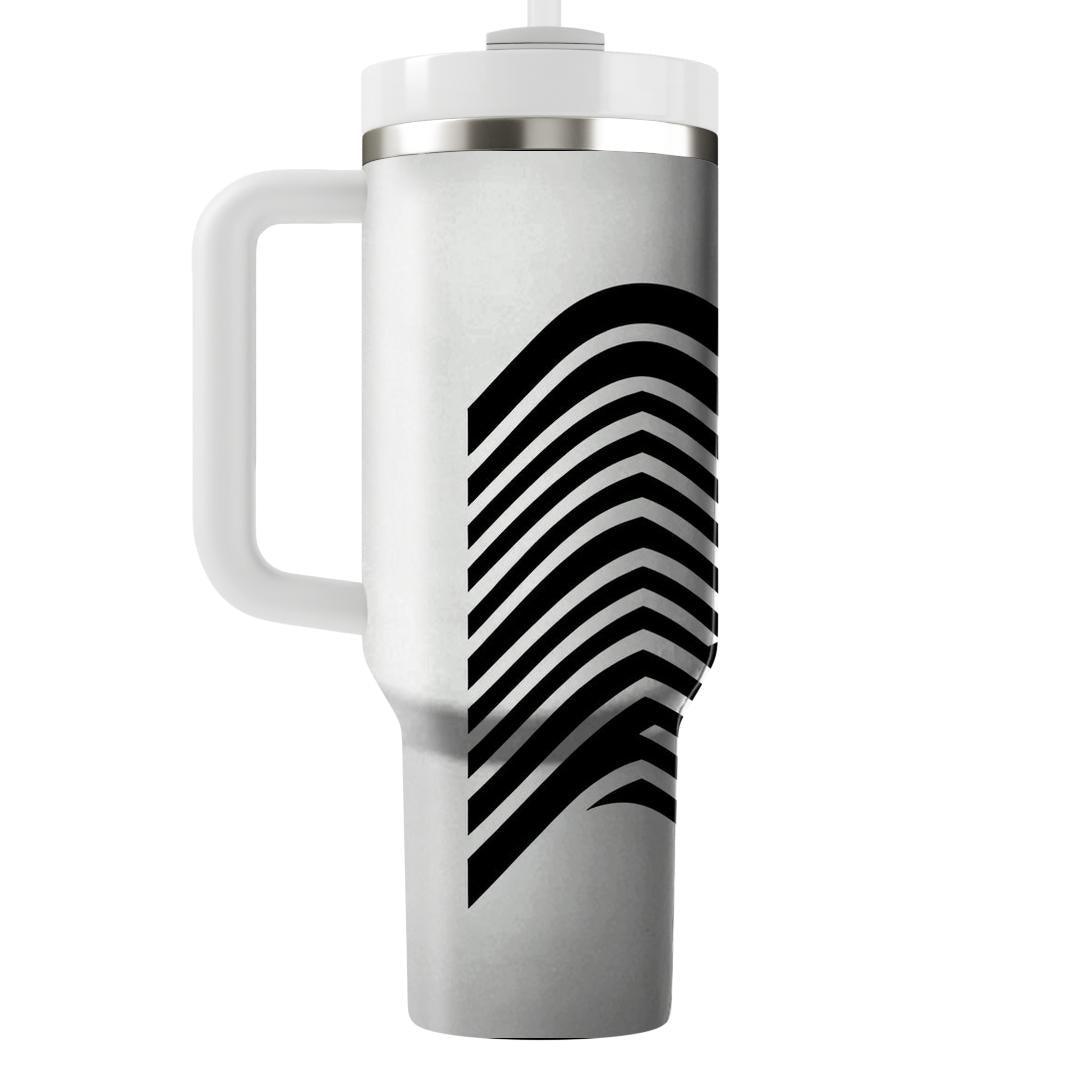 Modern Chevron Wave  Tumblers For Gifts