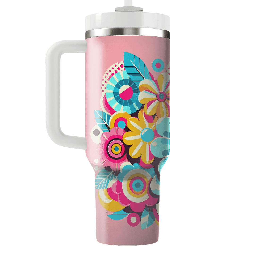 Bold Floral Fiesta Travel Tumblers