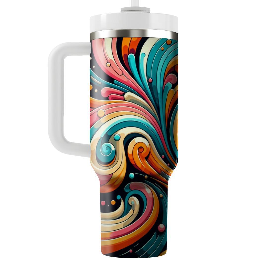 Groovy Abstract Patterns  Custom Tumblers