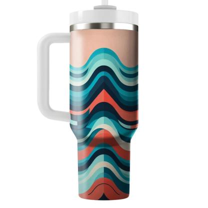Dynamic Chevron Wave  Custom Tumblers