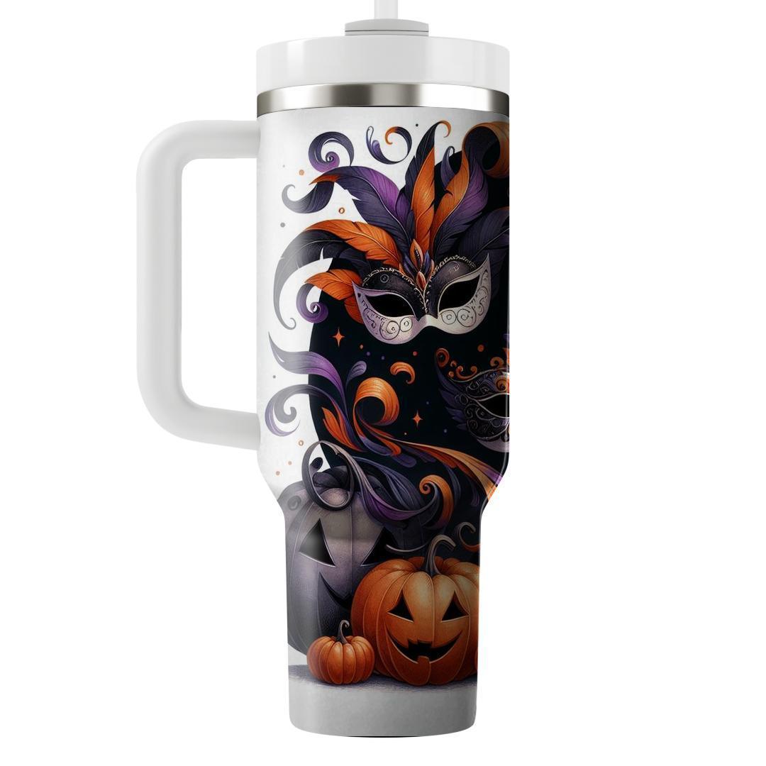 Serenade Of Spirits - Halloween Masquerade  Tumblers With Lids