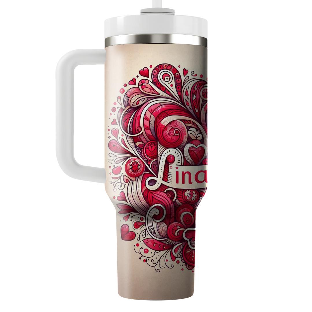 Festival Of Hearts - Valentine’s Day  Tumblers With Lids