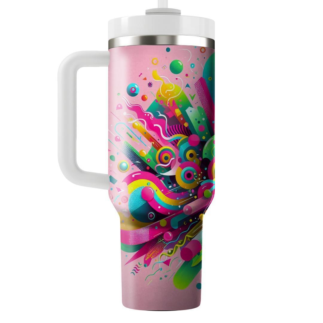 Funky Neon Vibes  Tumblers For Gifts