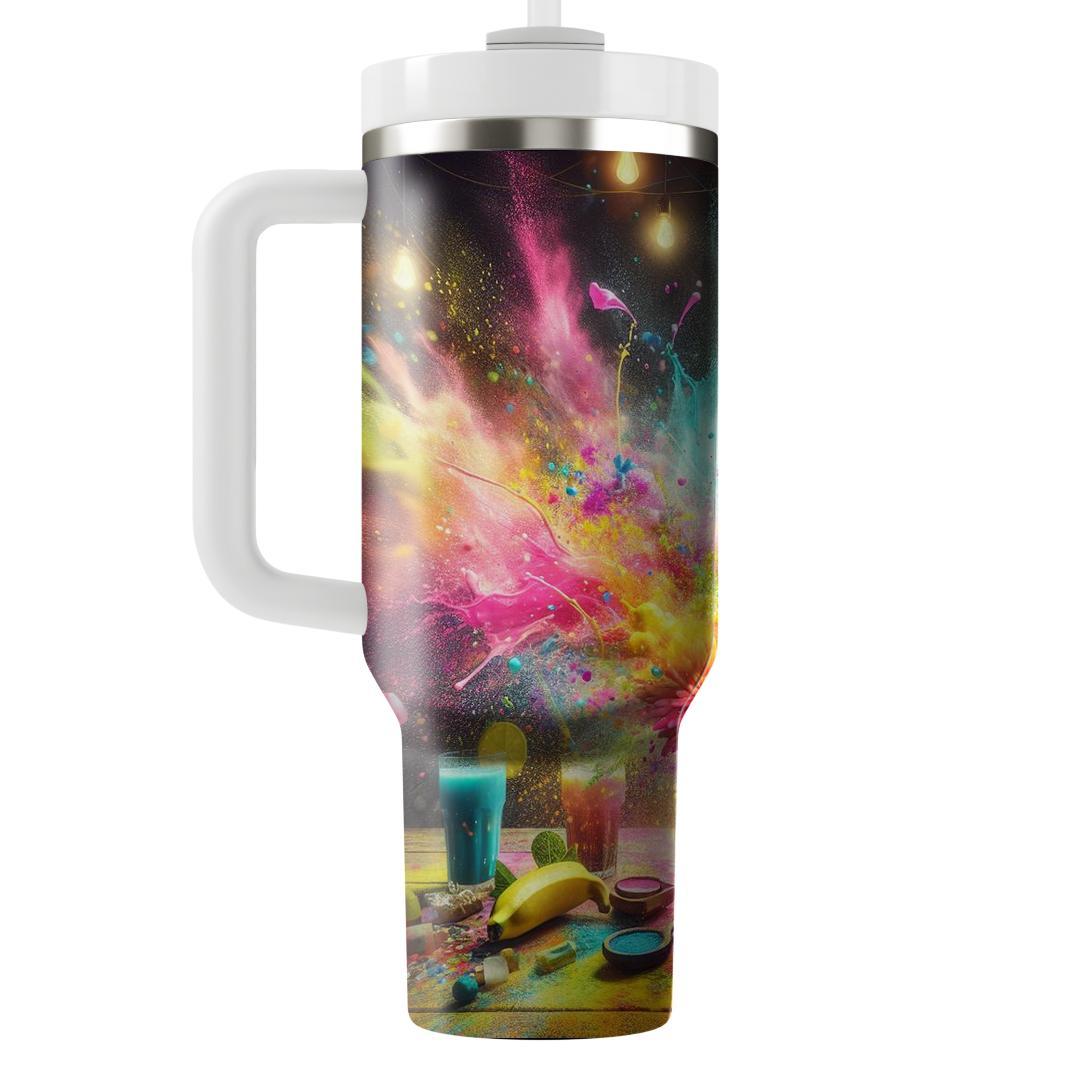 Vibrant Spirits - A Holi Festival  Tumbler Cups