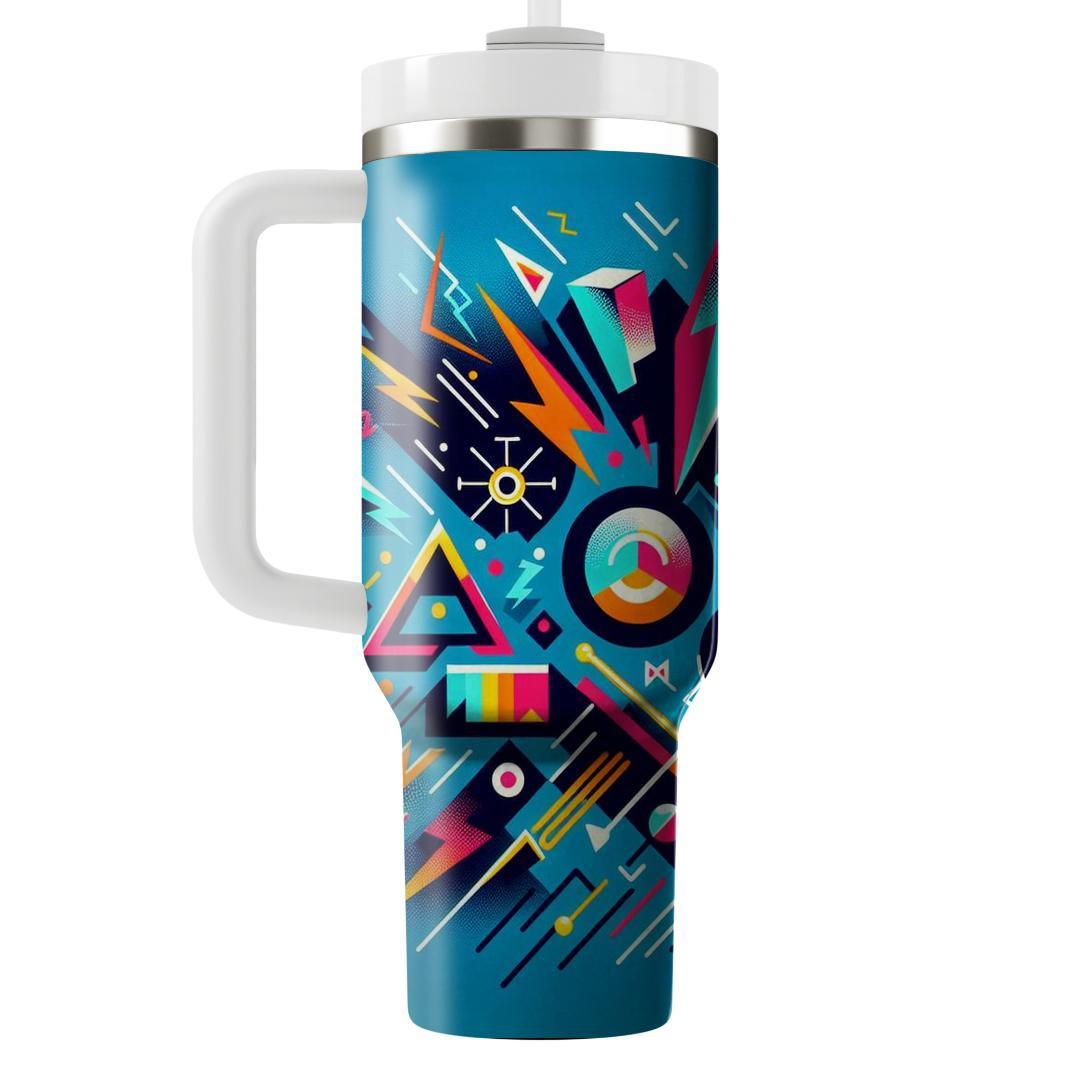 Electric 80s Geometry  Tumblers For Gifts
