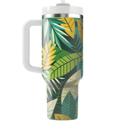 Tropical Leaf Dance  Insulated Tumblers