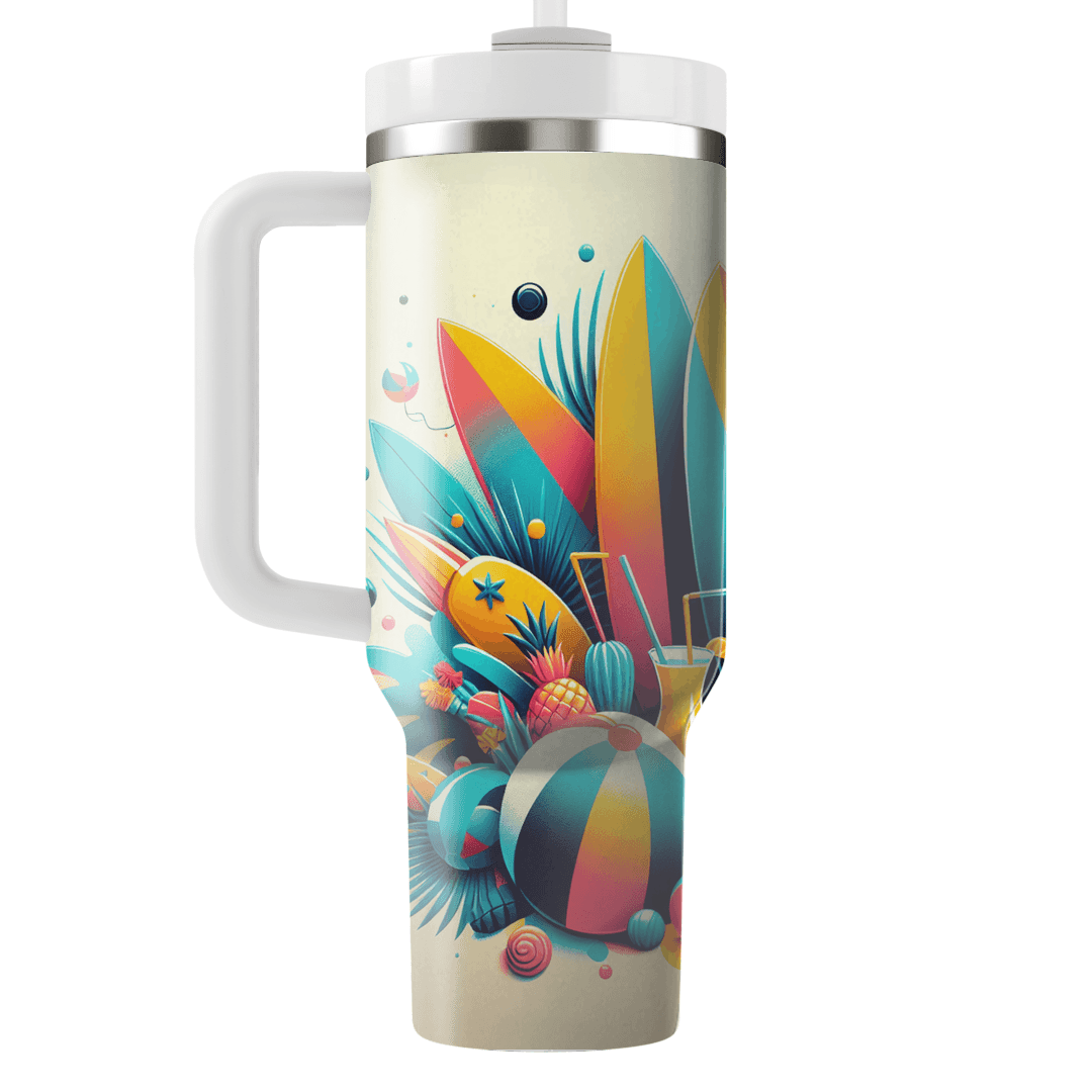 Summer Surf Vibes Decorative Tumblers