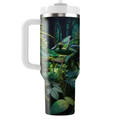 Exotic Chameleon Camouflage  Tumblers With Lids