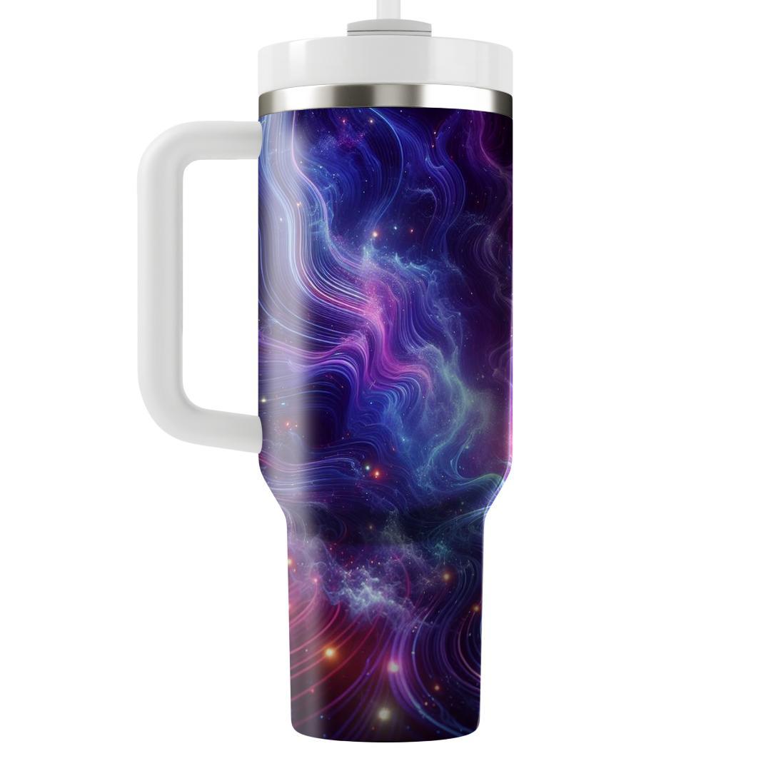 Cosmic Neon Waves  Insulated Tumblers