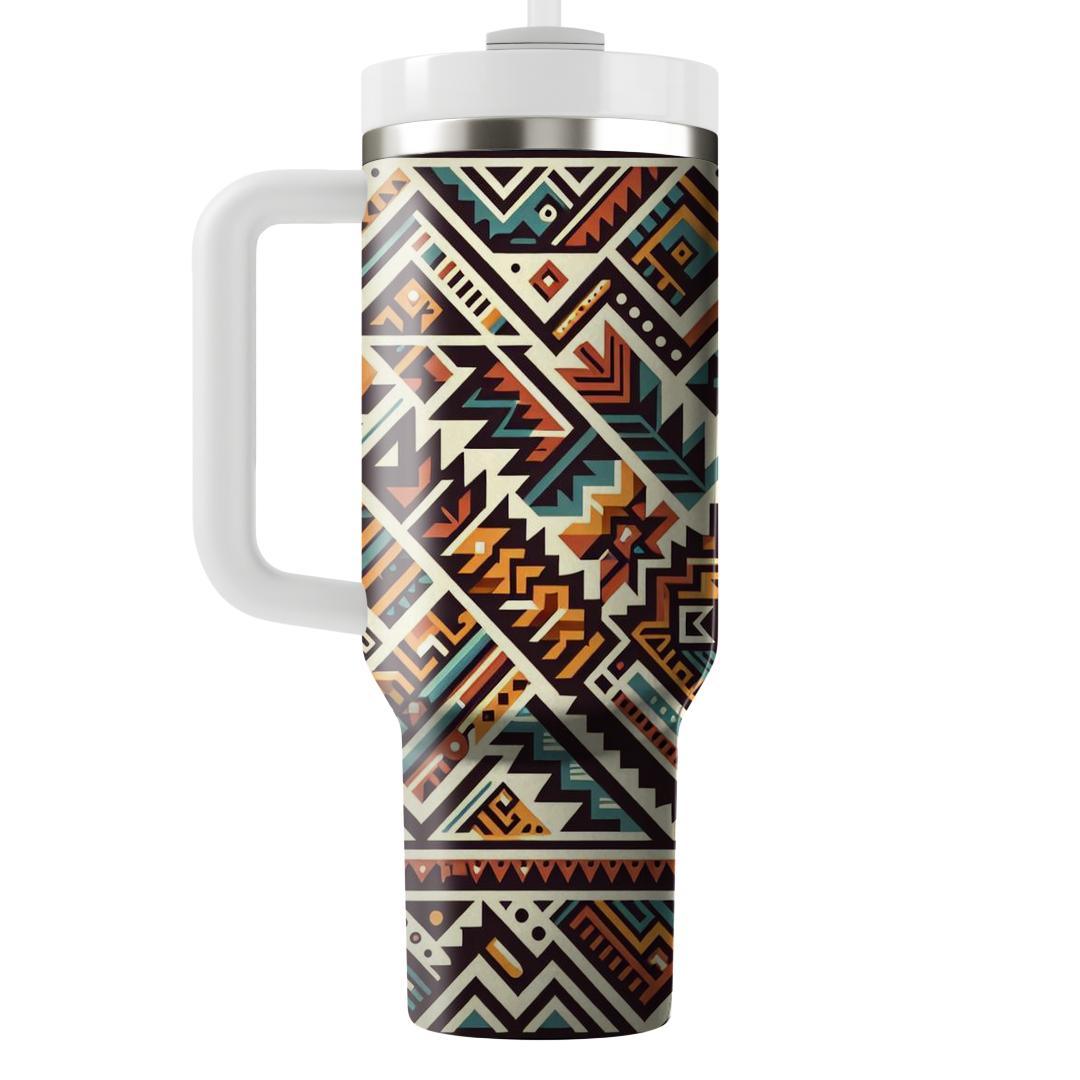 Aztec Chevron Burst  Insulated Tumblers