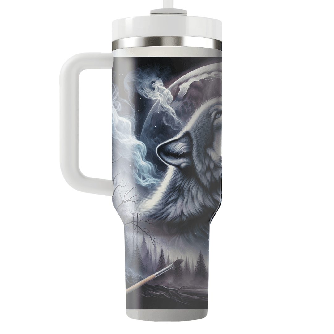 Fierce Wolf Spirit  Tumblers With Lids