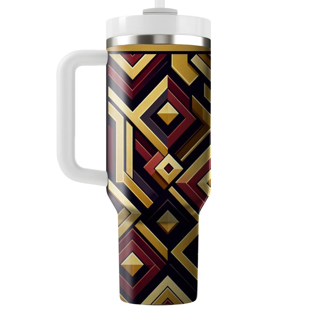 Layered Geometric Squares  Tumblers For Gifts