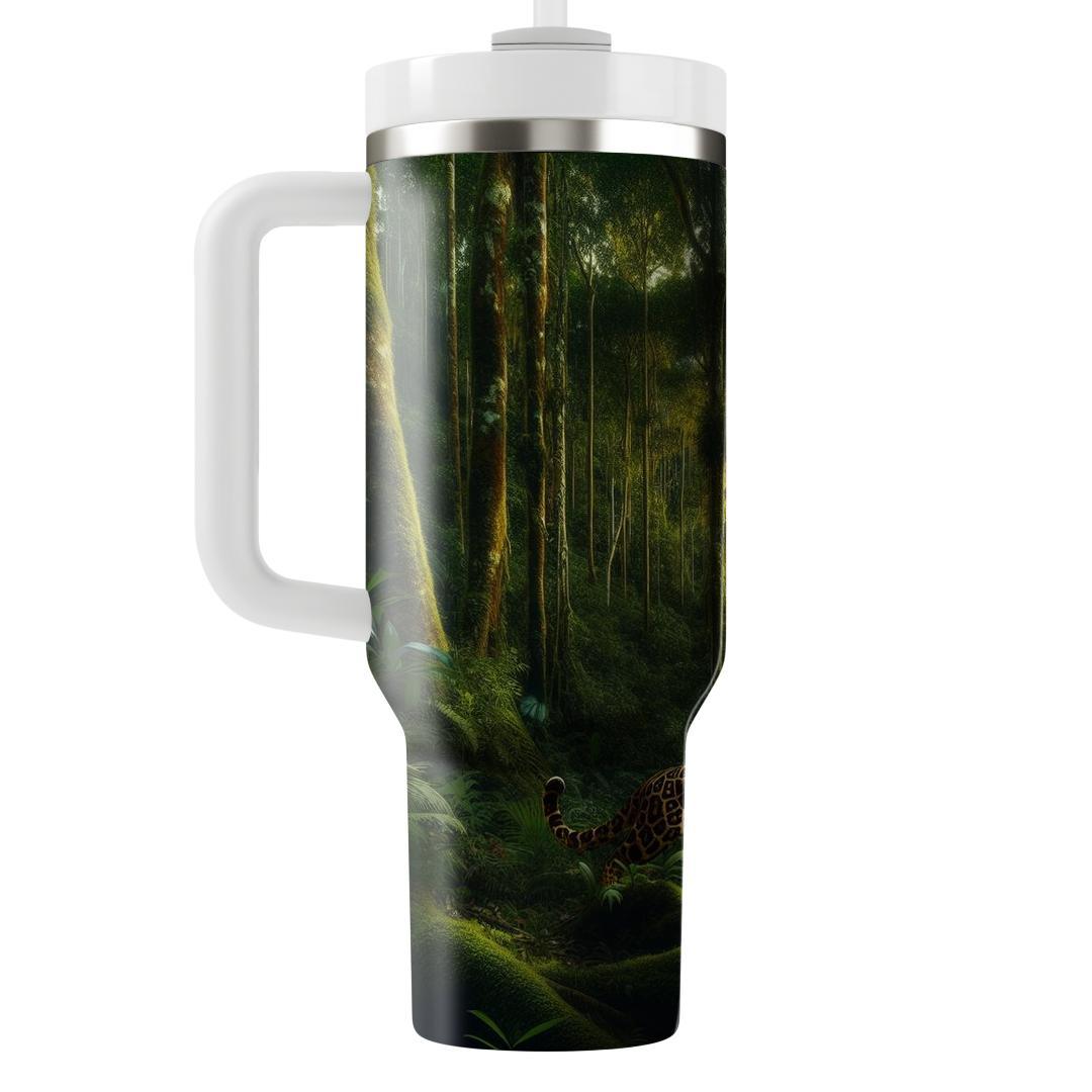 Jungle Majesty Leopard  Travel Tumblers