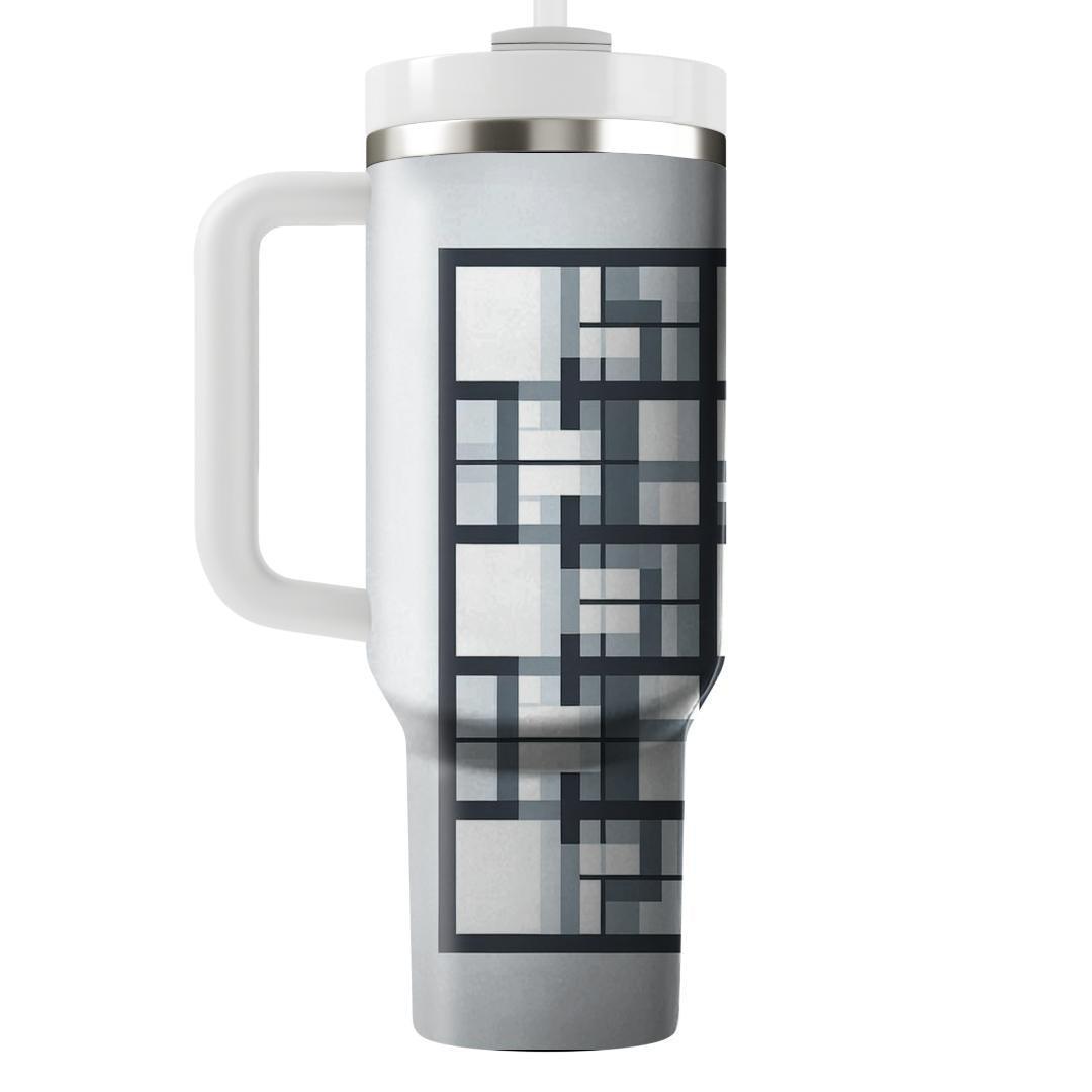 Minimalist Geometric Grid  Tumblers For Gifts