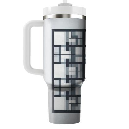 Minimalist Geometric Grid  Tumblers For Gifts