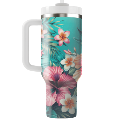 Tropical Flora Bliss  Custom Tumblers