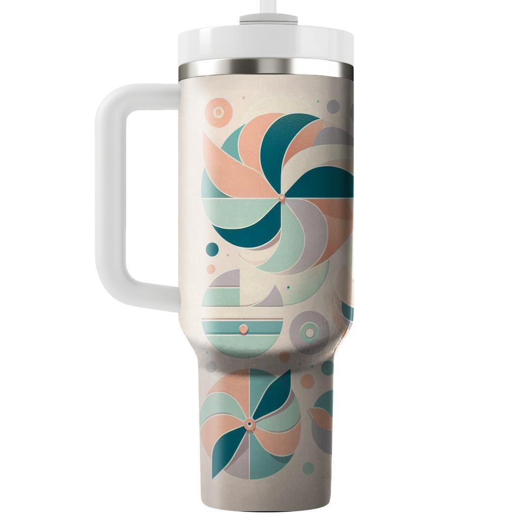 Pastel Pinwheel  Tumbler Cups