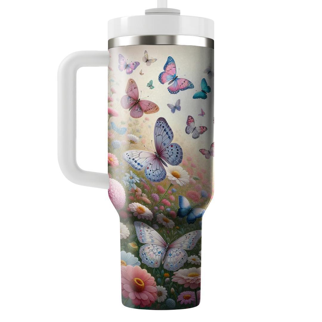 Elegant Butterfly Ballet  Tumblers With Lids