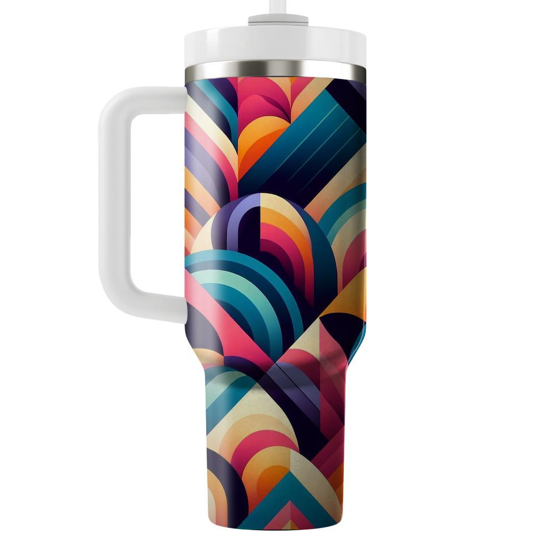 Tropical Sunset Geometry  Tumblers For Gifts