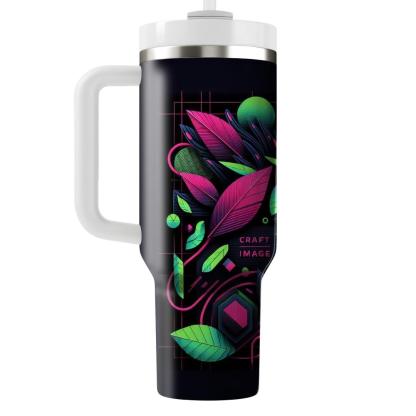 Neon Jungle Jam  Personalized Tumblers