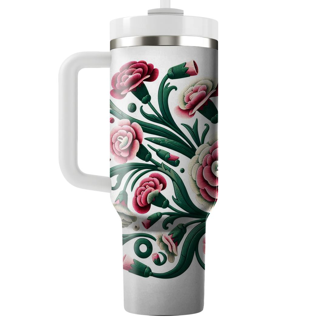 Carnation Carousel  Tumblers For Gifts