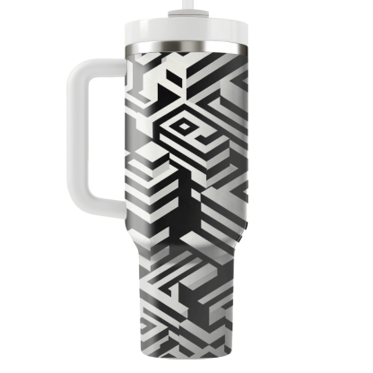Optical Illusion Squares  Insulated Tumblers