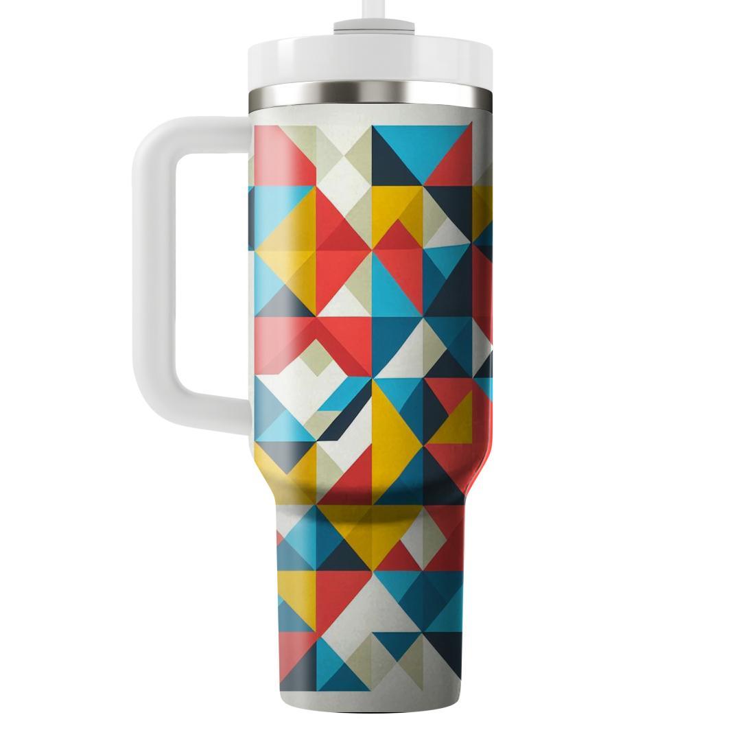 Triangular Mosaic Harmony  Tumblers For Gifts
