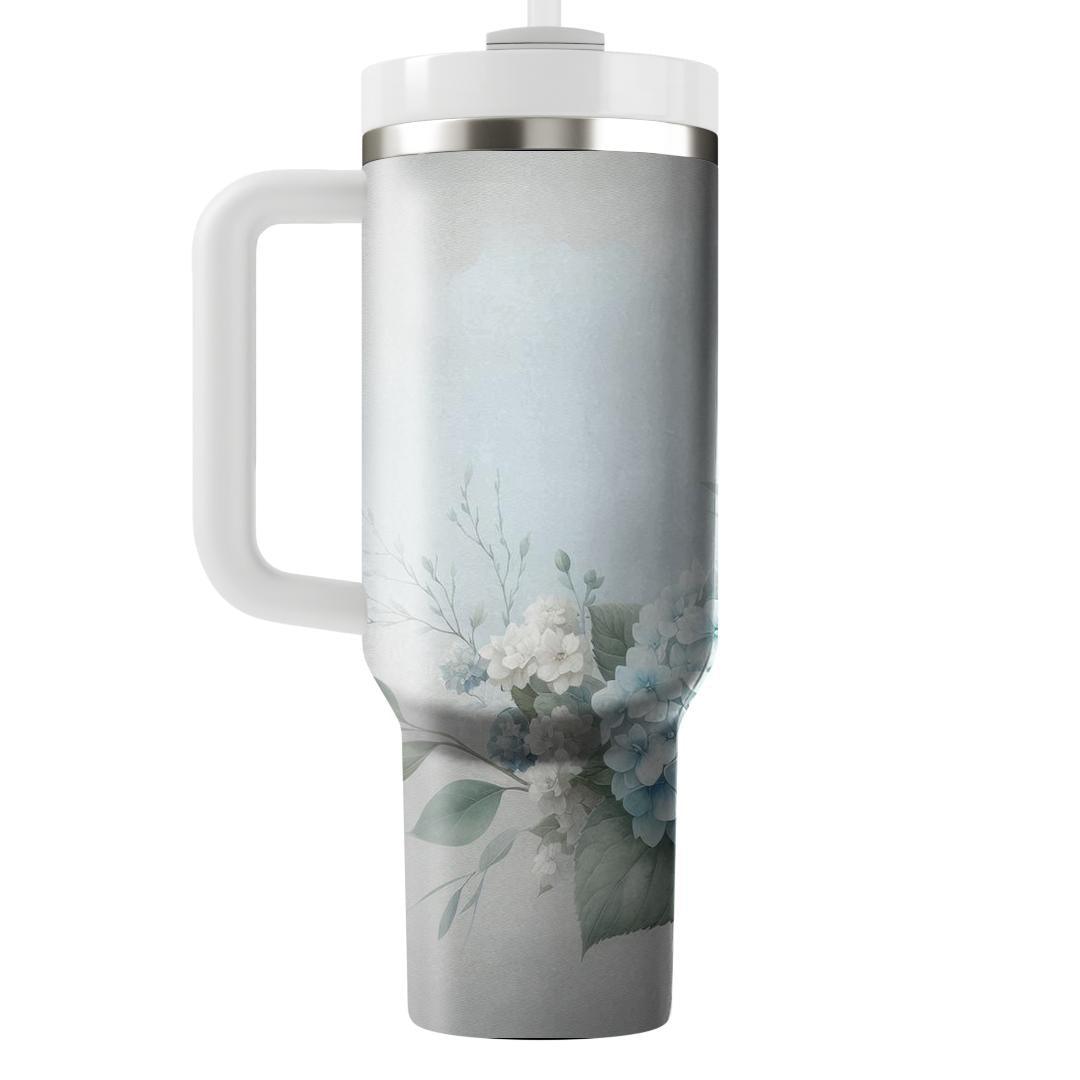 Serene Floral Mist  Unique Tumblers
