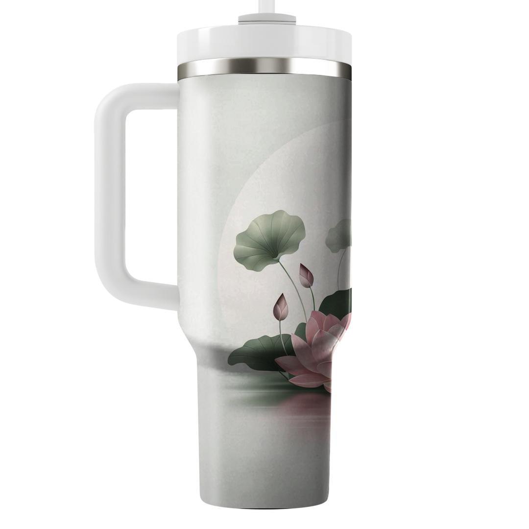 Pink Lotus Serenity  Tumbler Cups