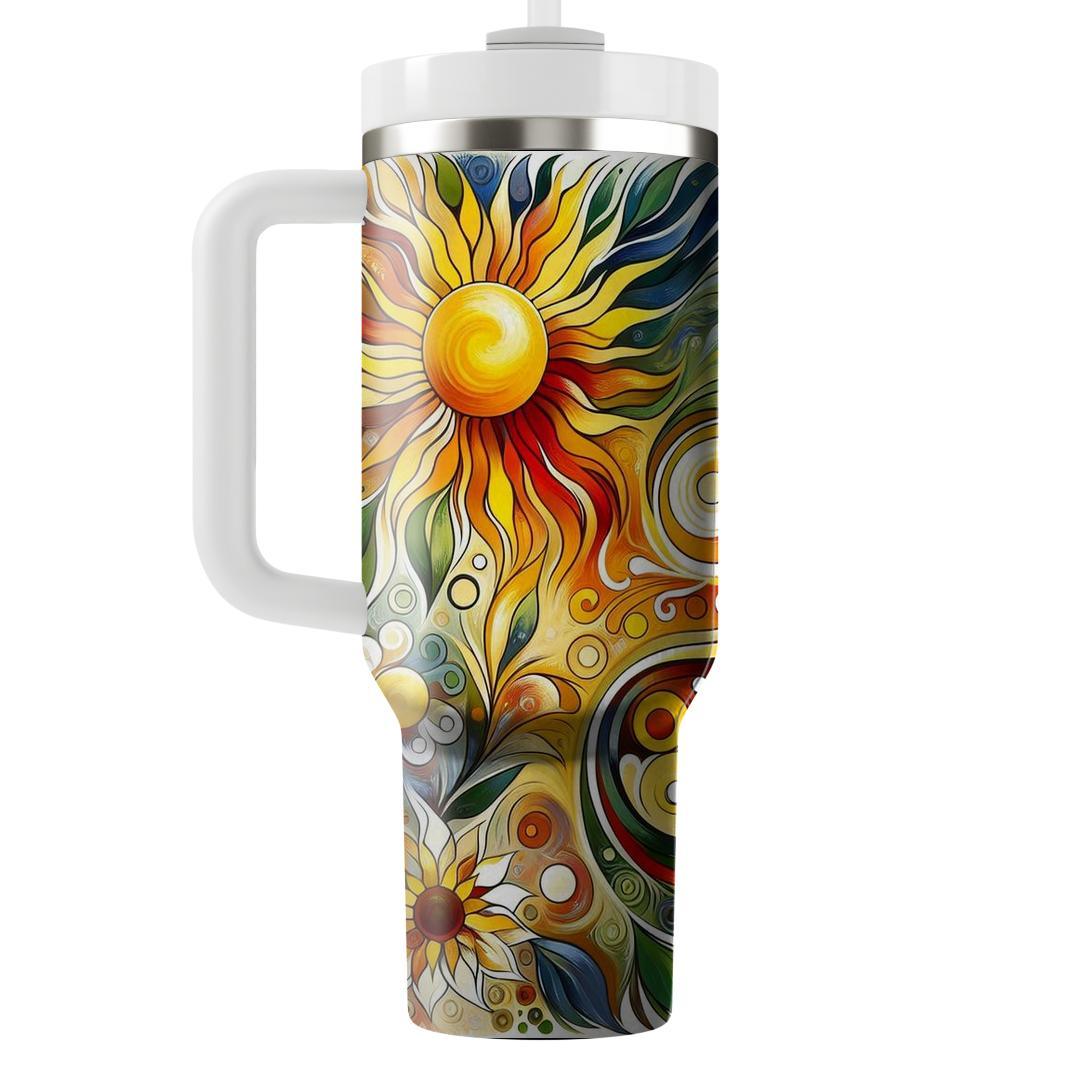 Abstract Reverie - Midsummer Solstice  Tumblers With Lids