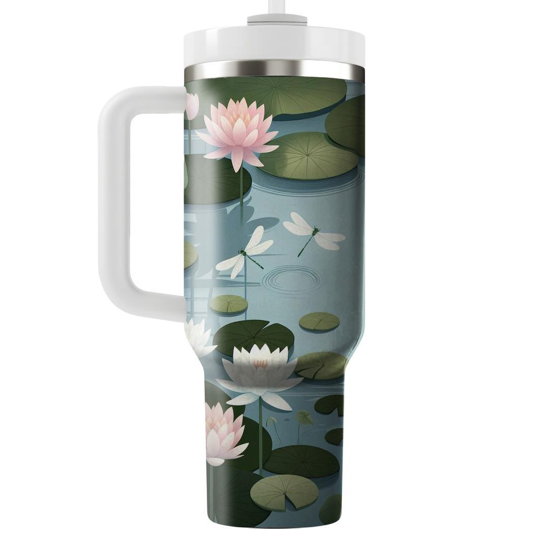 Ethereal Lily Pond  Personalized Tumblers