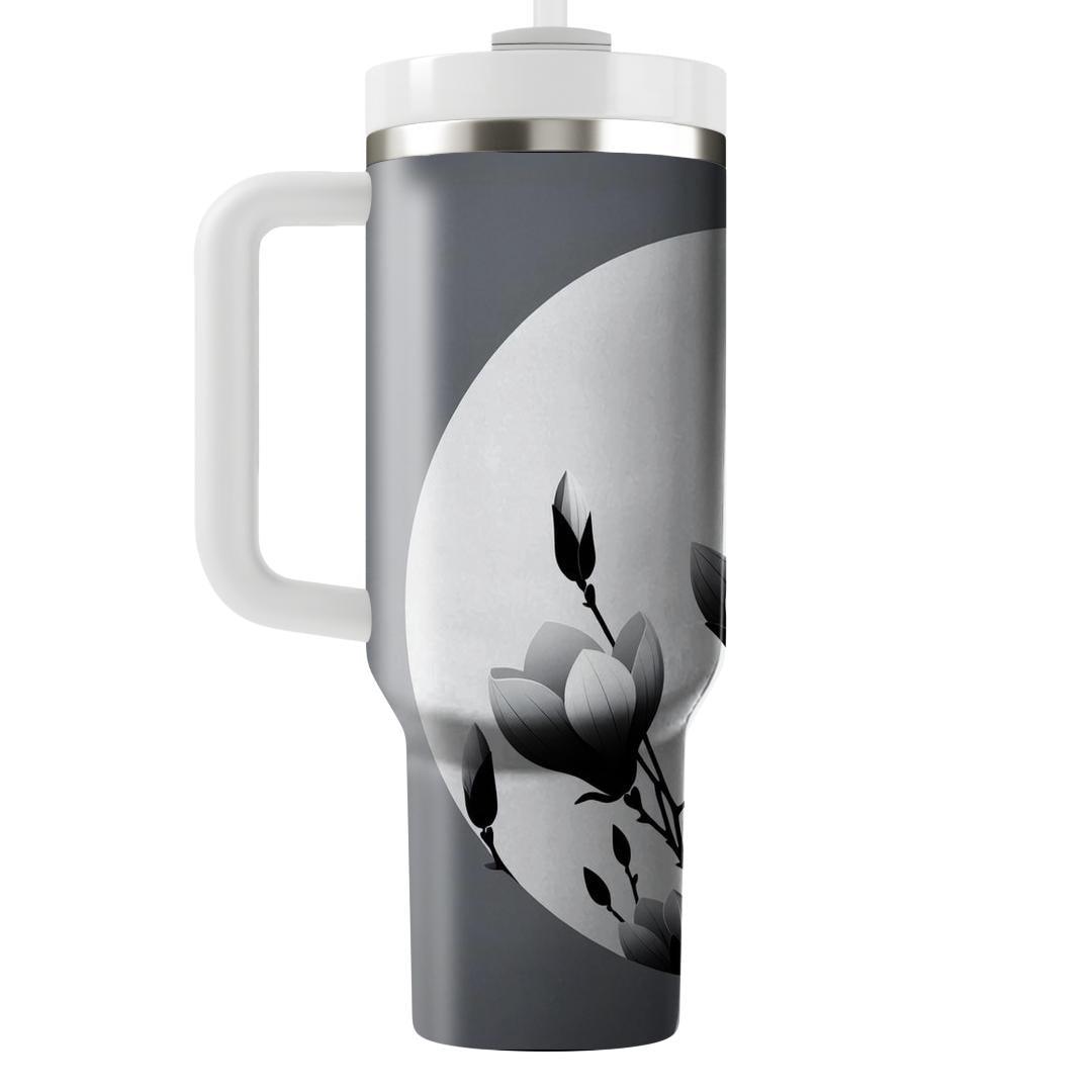 Monochrome Magnolia  Tumblers For Gifts