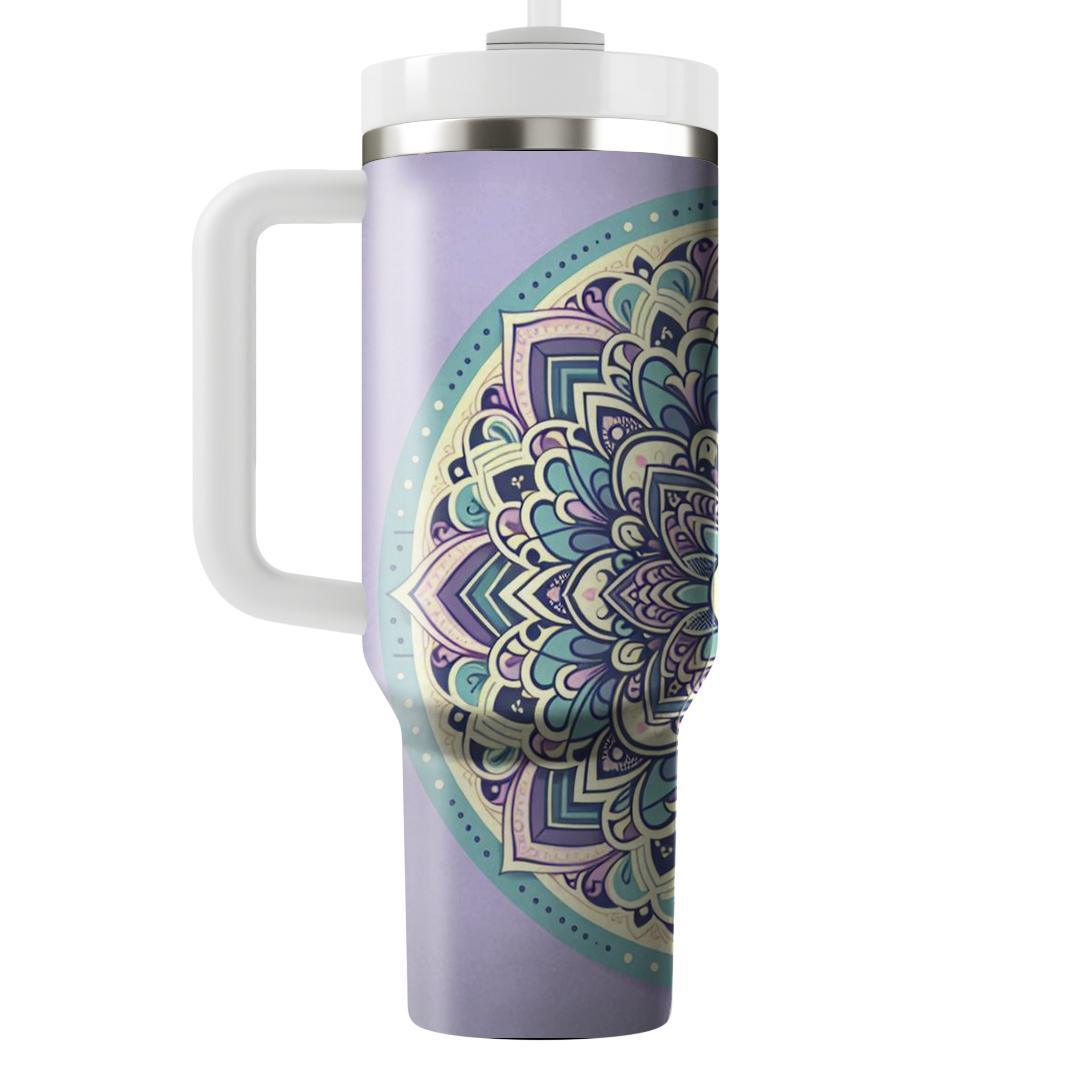 Peaceful Floral Mandala  Tumbler Cups
