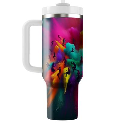 Canvas Of Colors - Holi Festival  Tumblers With Lids