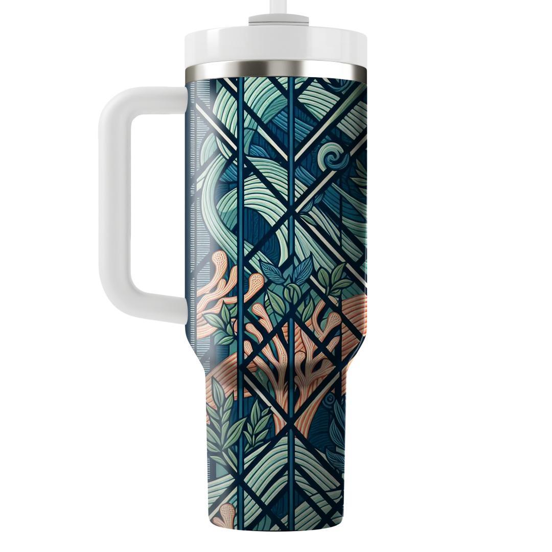 Oceanic Trellis  Insulated Tumblers