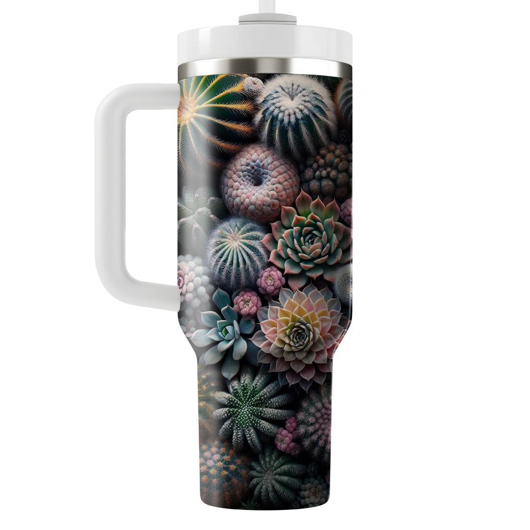 Blossoming Cactus Bloom  Unique Tumblers