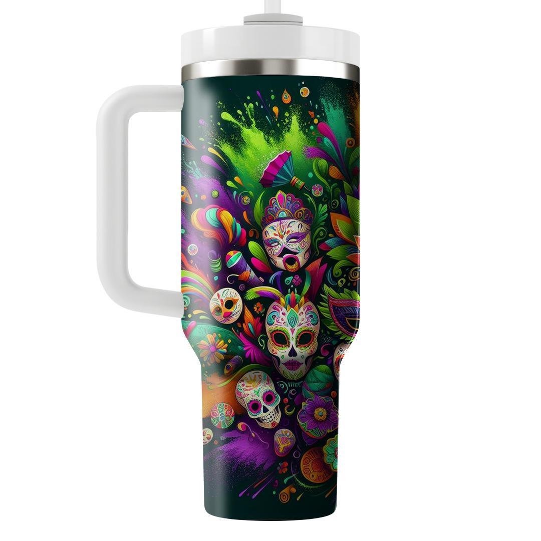 Fusion Festivities - Multicultural Carnival  Tumbler Cups