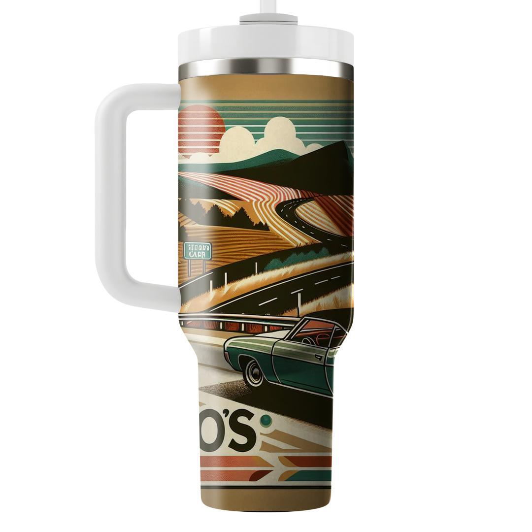 Retro Roadtrip  Tumbler Cups